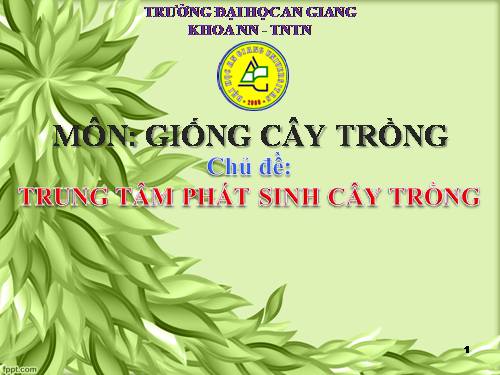 giống cây trồng