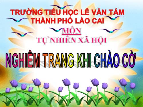 Bài 6. Nghiêm trang khi chào cờ