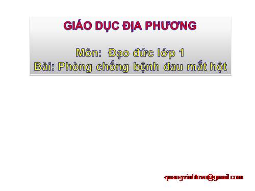 Bài 15. Dành cho địa phương