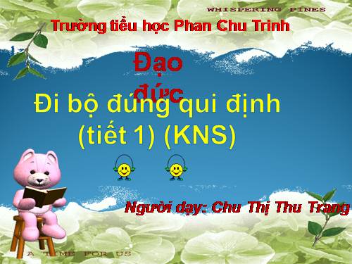 Bài 11. Đi bộ đúng quy định