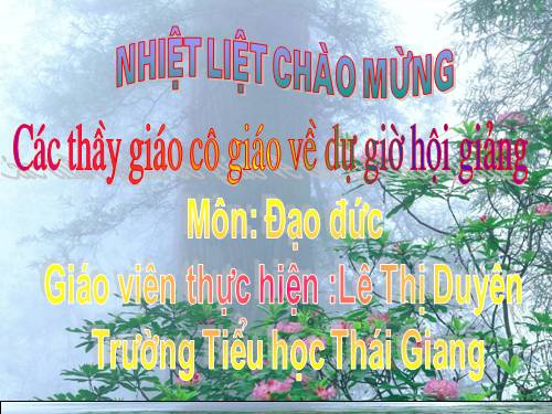 Bài 9. Lễ phép, vâng lời thầy giáo, cô giáo