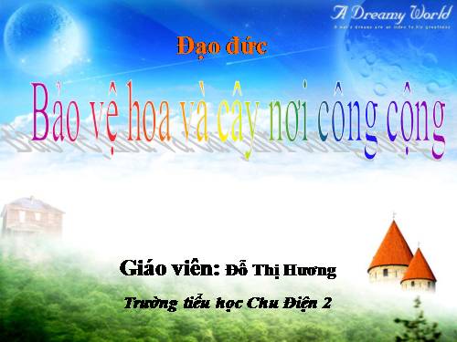 Bài 14. Bảo vệ hoa và cây nơi công cộng