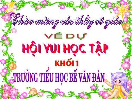 Hoi vui hoc tap Bế Văn Đàn