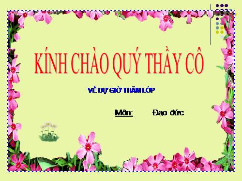 Bài 9. Lễ phép, vâng lời thầy giáo, cô giáo