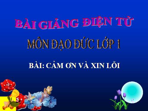 Bài 12. Cảm ơn và xin lỗi