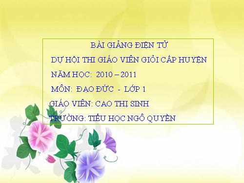 Bài 9. Lễ phép, vâng lời thầy giáo, cô giáo