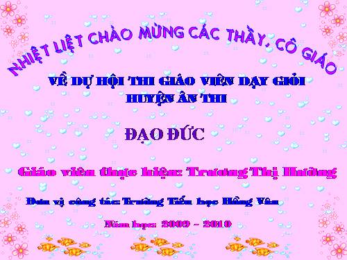 Bài 9. Lễ phép, vâng lời thầy giáo, cô giáo