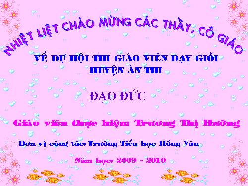 Bài 9. Lễ phép, vâng lời thầy giáo, cô giáo