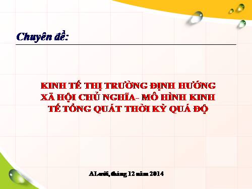 KINH TE THI TRUONG