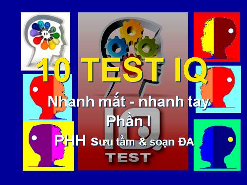 10 test IQ Nhanh mắt nhanh ý