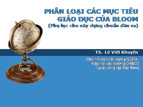 phan loại theo muc do nhan thuc cua bloom