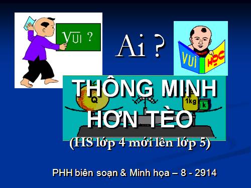 Ai thông minh hơn Tèo .ppt