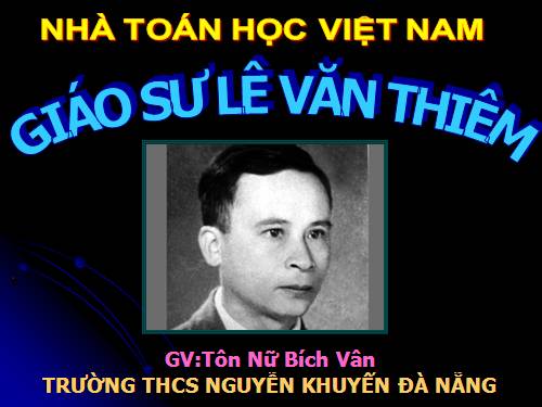 Giáo sư Lê Văn Thêm