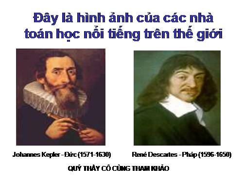 Các nhà Toán Học trên thế giới -