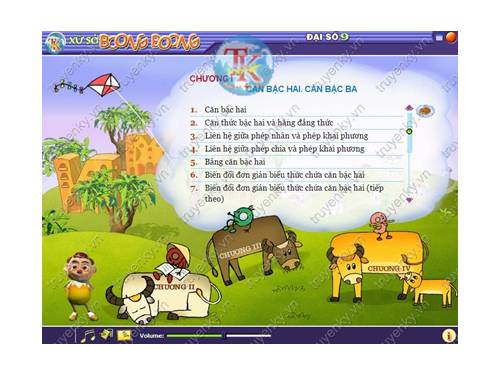 ĐĨA CD-Rom đại số lớp 9 “ Xứ sở BOONG BOONG “