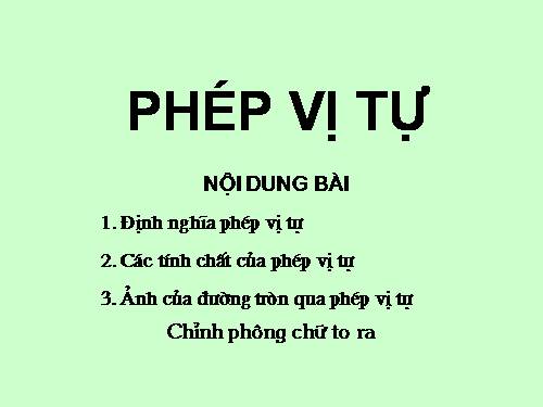 phep vi tu