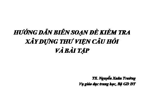 Định hướng Kiểm tra đánh giá học sinh thông qua môn GDCD