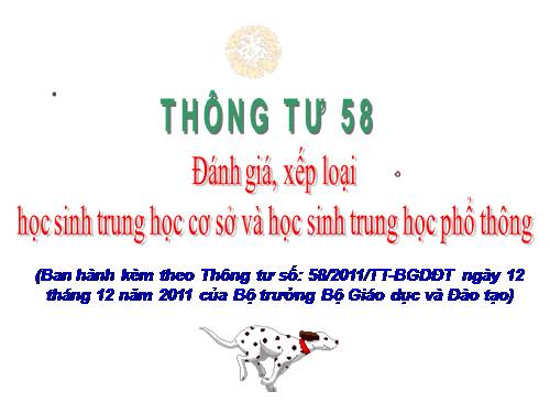 Thuyết trình về thông tư 58