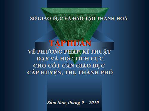 tài liệu tập huấn