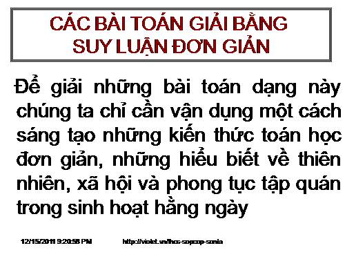 Giải toán tư duy lôgíc