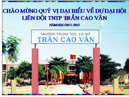 Chương trình Đại Hội Liên đội