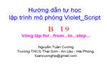 TỰ HỌC LẬP TRÌNH MÔ PHỎNG VIOLET