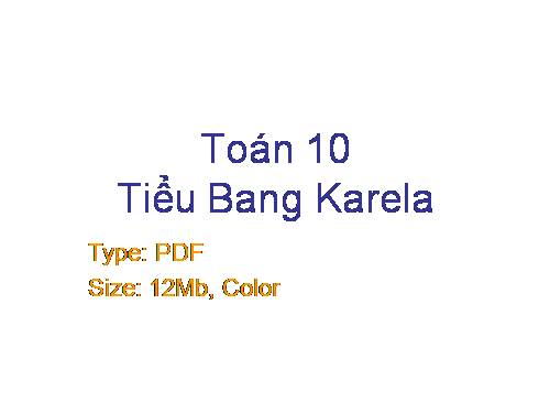 Toán 10 KE-RE-LA (COLOR)