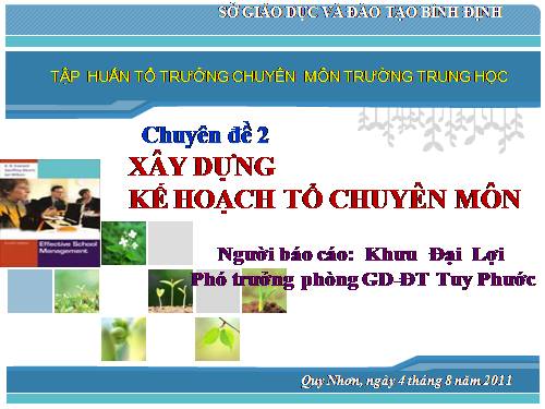 chuyên đề 2 TTCM