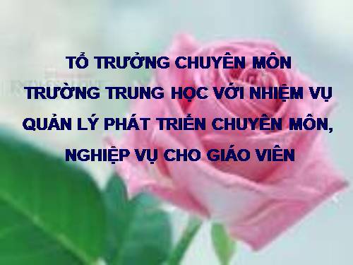 chuyên đề 4 TTCM