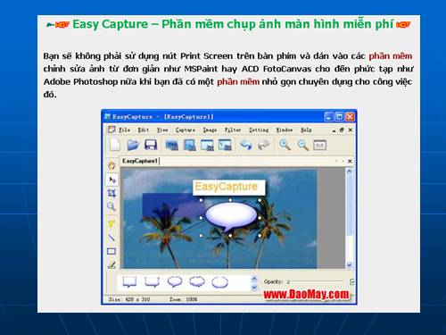 EasyCapture - chụp ảnh màn hình miễn phí