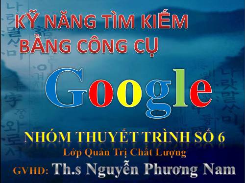 Kỹ thuật tìm kiếm cơ bản với Google