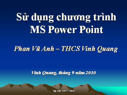 Hướng dẫn soạn bài với Power Point