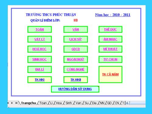 Phan mem quan lí diem THCS 2011