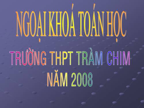 ngoai khoa toan hoc VTH