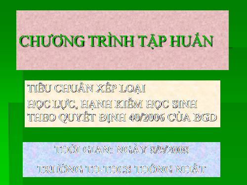 GVCN cần biết khi làm công tác CN lớp