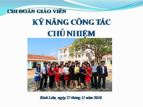 Công tác chủ nhiệm