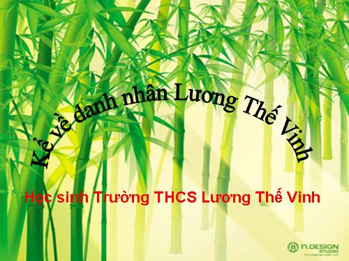 Thi kể chuyện về Trạng Lường Lương Thế Vinh