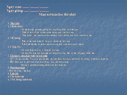 Mau giao an sinh hoat lop  THCS 2010