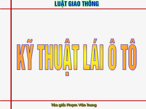Hoc nhanh ly thuyet OTO