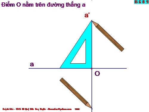 vẽ đường thẳng vuông góc