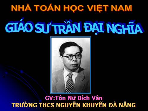 Gs Trần Đại Nghĩa