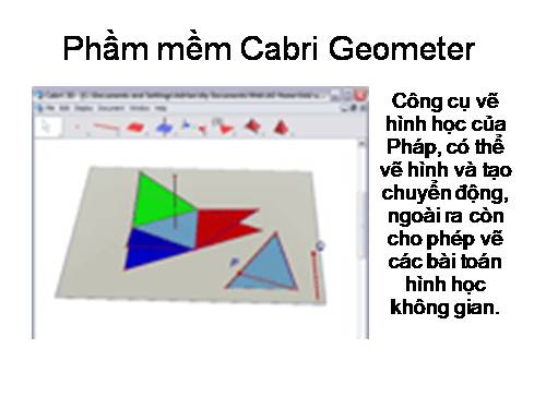 Phầm mềm Cabri Geometer