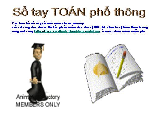 Sổ tay Toán phổ thông