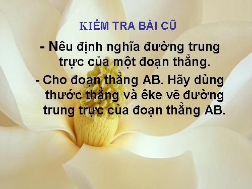 TC đường TTr của đoạn thẳng