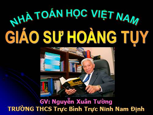 Giao su Hoang Tuy