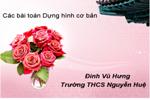 Một số bài toán dựng hình cơ bản trên Violet