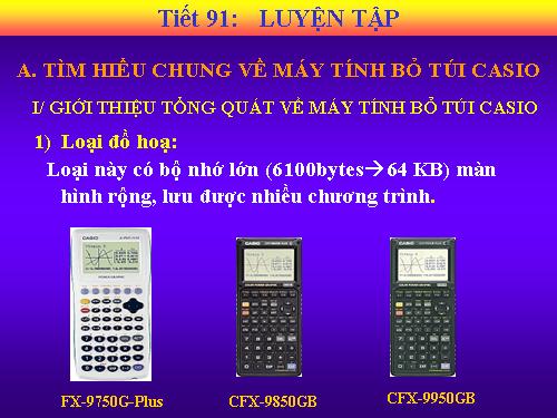 Tiết 91 Luyện tập