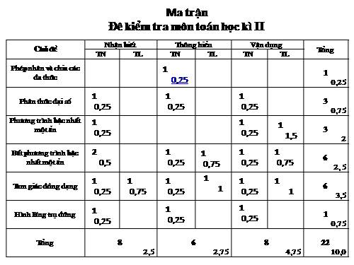 Đề kiểm tra cuối năm