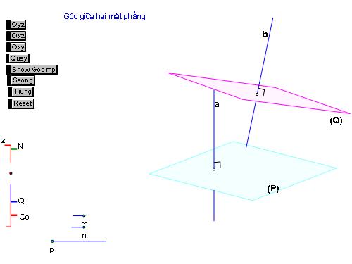 Chứng minh cách xác định góc giữa hai mp cắt nhau(GSP)