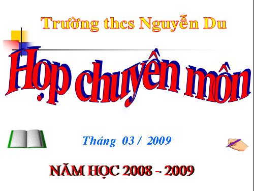 kế hoạch chuyên môn tháng 3/2009